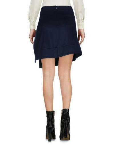 Shop Atlein Mini Skirt In Dark Blue