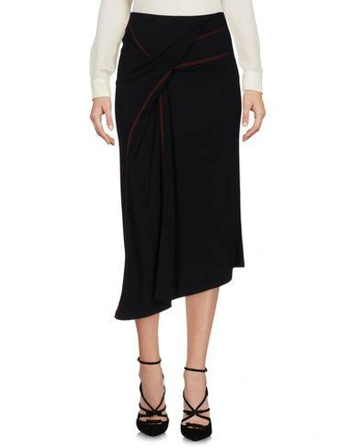 Shop Atlein Midi Skirts In Black