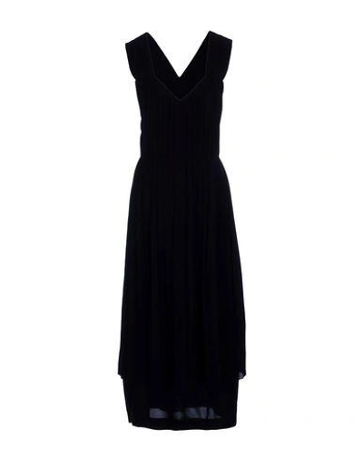 Shop Edun 3/4 Length Dresses In Black