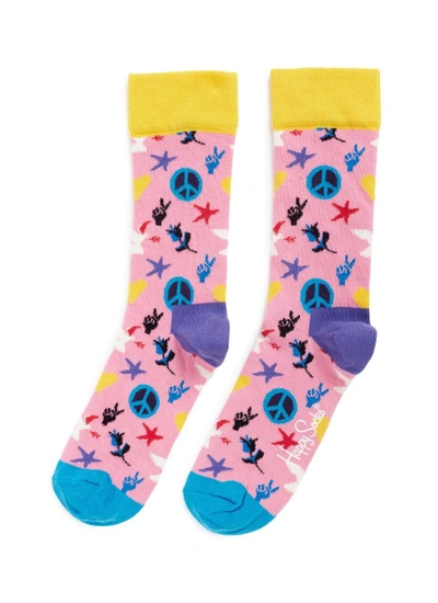 Shop Happy Socks Peace And Love Socks