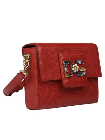 Shop Dolce & Gabbana Millennials Mini Shoulderbag In Rosso