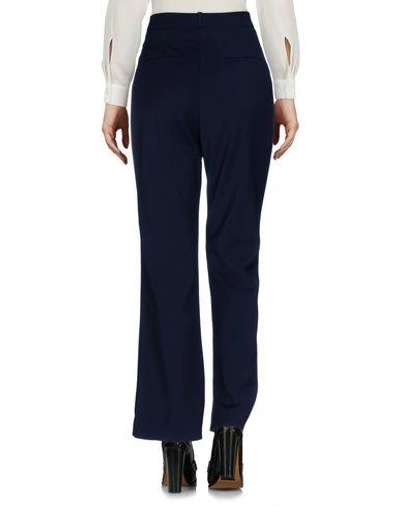 Shop Issa Casual Pants In Dark Blue