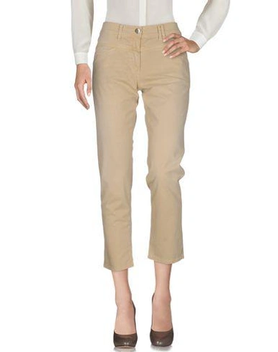 Shop Closed Casual Pants In Beige