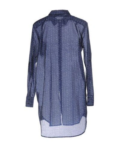 Shop M.i.h. Jeans Patterned Shirts & Blouses In Dark Blue