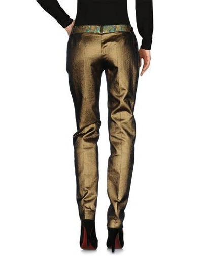Shop Matthew Williamson Casual Pants In Bronze