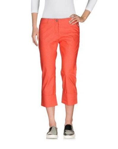 Shop Calvin Klein Jeans Est.1978 Denim Pants In Coral