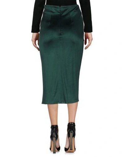 Shop Atlein Midi Skirts In Emerald Green