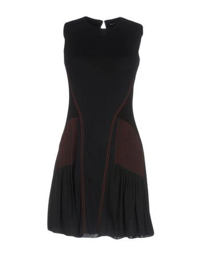 Shop Atlein Short Dress In Black