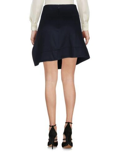 Shop Atlein Knee Length Skirt In Dark Blue