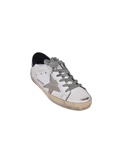 Shop Golden Goose Sneakers Superstar In White Blue Cream