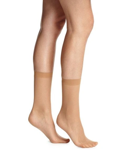Wolford Individual 10" Mesh Socks" In Black