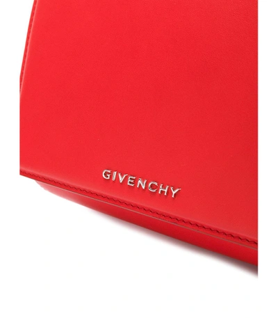 Shop Givenchy Red Mini Pandora Box Bag