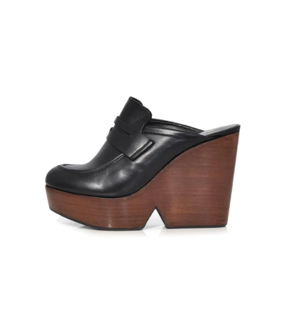 Shop Robert Clergerie Black Damor Mule