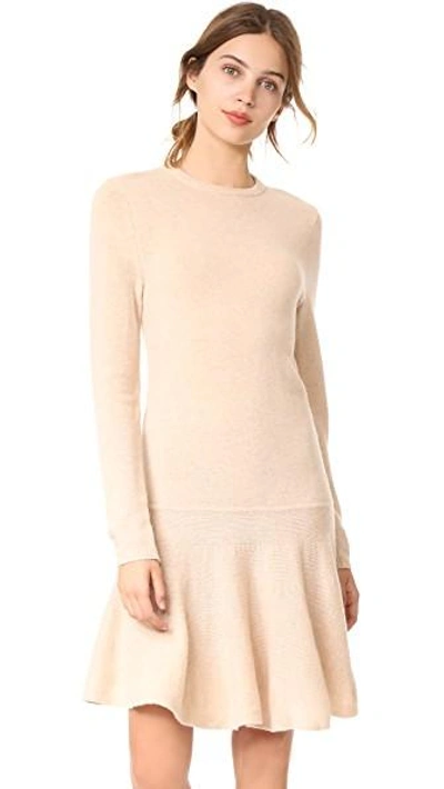 Ganni Mercer Sweater Dress In Cuban Sand | ModeSens