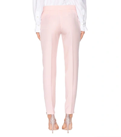 Shop Stella Mccartney Wool Trousers In Pink