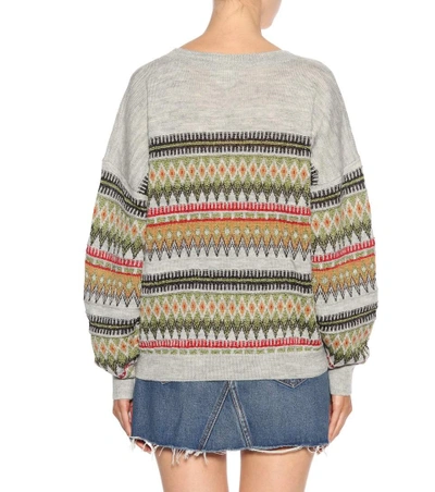 Shop Isabel Marant Étoile Berwick Wool-blend Sweater In Multicoloured