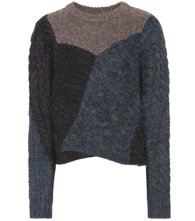 Shop Isabel Marant Étoile Daryl Wool And Mohair-blend Sweater In Multicoloured