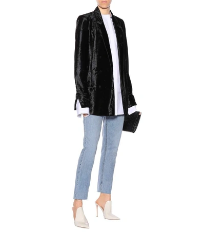 Shop Haider Ackermann Velvet Jacket In Black