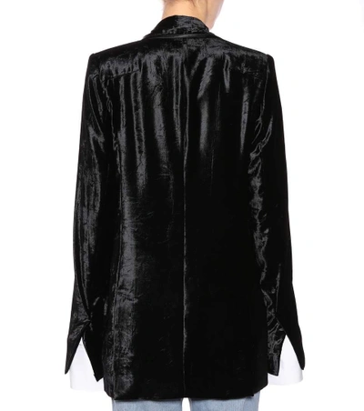 Shop Haider Ackermann Velvet Jacket In Black