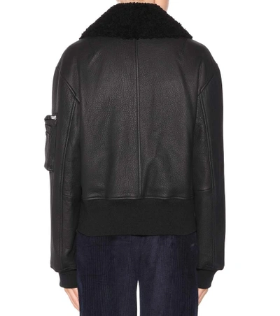 Shop Public School Guilia Leather Jacket In Black