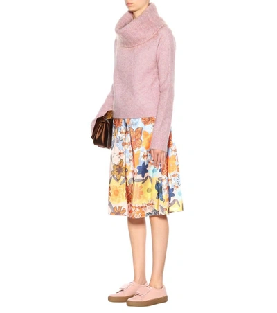 Shop Acne Studios Raze Mohair-blend Sweater In Pink