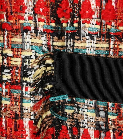 Gucci Embroidered Multicolor Tweed Dress