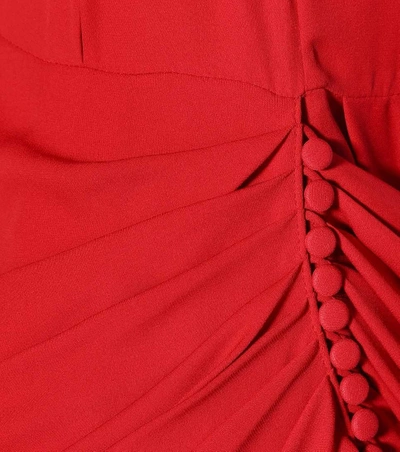 Shop Magda Butrym Sevilla Silk Dress In Red