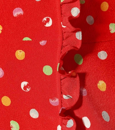 Shop Anna October Polka-dotted Dress In Red