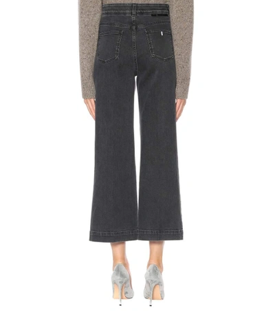 Shop Stella Mccartney Mid-rise Cropped Jeans In Black