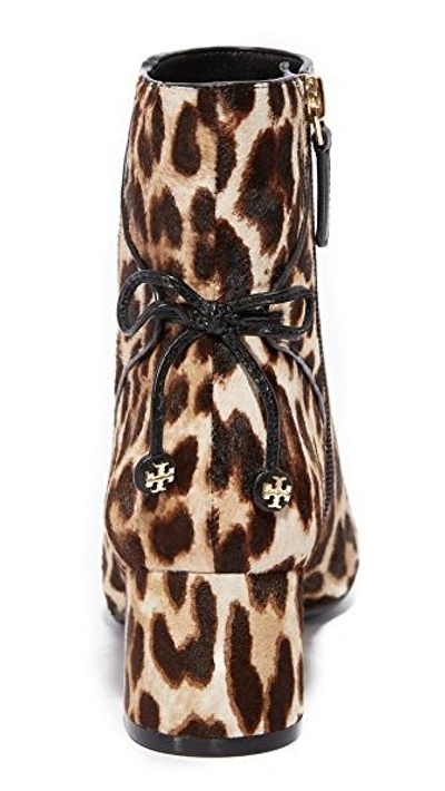Tory Burch Laila Leopard Print Calf Hair Booties In Leopard Calf Hair |  ModeSens