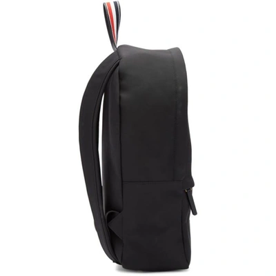 Shop Thom Browne Black Nylon Backpack In Black 001