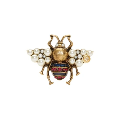 Shop Gucci Gold Bee Ring
