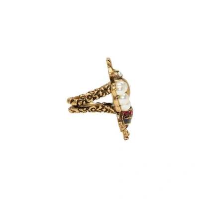 Shop Gucci Gold Bee Ring