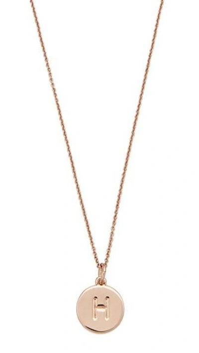 Shop Kate Spade Initial Pendant Necklace In H