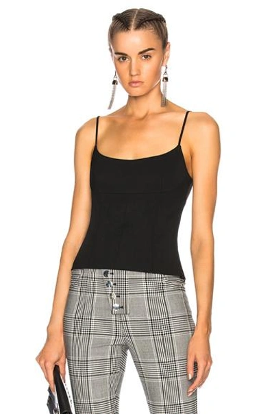 Shop Alexander Wang Constructed Tank Top In Black