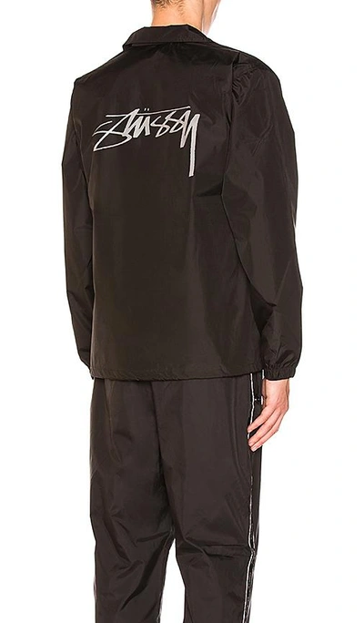 Stussy Cruize Coach Jacket In Black