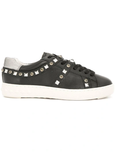 Shop Ash - Play Studded Sneakers  In Black