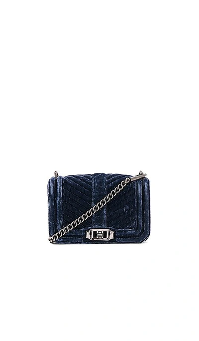 Shop Rebecca Minkoff Small Love Crossbody In Navy. In Blue