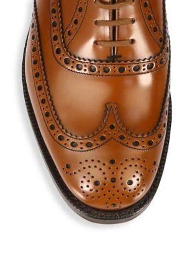 Shop Church's Burwood Wingtip Leather Oxfords In Sandalwood