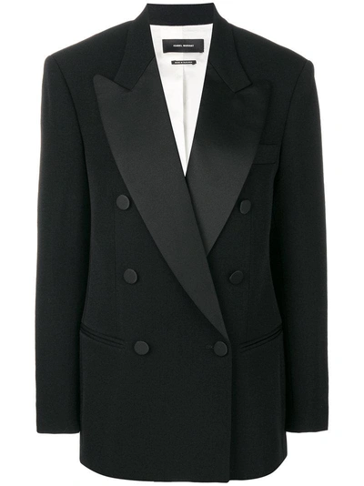 Shop Isabel Marant Double Breasted Blazer In Black