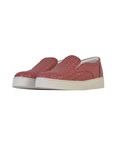 Shop Bottega Veneta Dodger Intrecciato Slip-on Sneaker In Pink