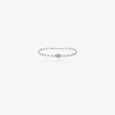 Shop Shay 18k White Gold Essential Link Choker In Metallic