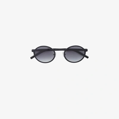 Shop Blyszak Round Sunglasses In Black