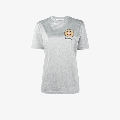 Shop Christopher Kane T-shirt Mit "gugging"-print In Grey