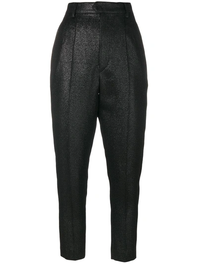 Shop Isabel Marant High-waisted Trousers In Black