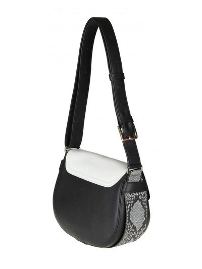 Shop Furla Borsa A Bandoliera Hashtag S In Onyx-white