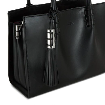 Shop Tod's Shopping Bag Mini In Black