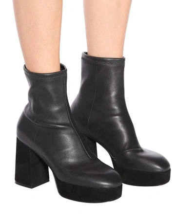 Shop Opening Ceremony Carmen Leather Ankle Boots In Black