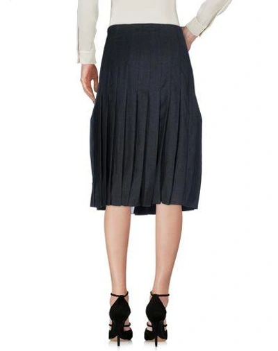 Shop Sandro Knee Length Skirt In Steel Grey