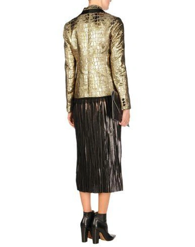 Shop Diane Von Furstenberg Blazer In Gold